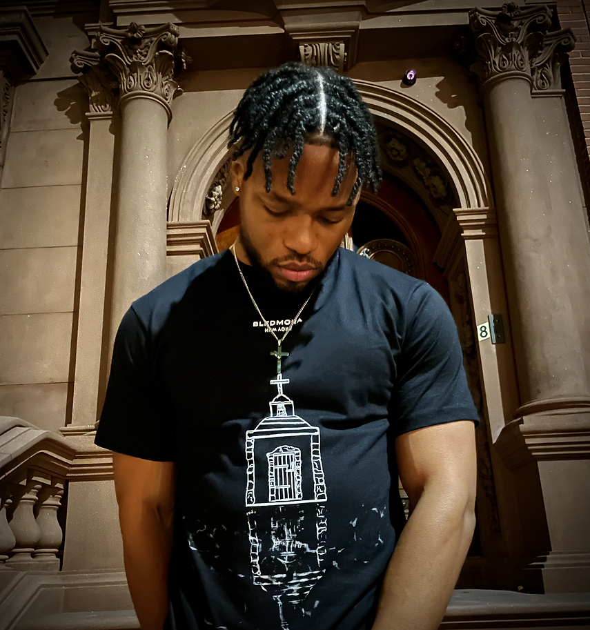 Church Reflection Black Tee