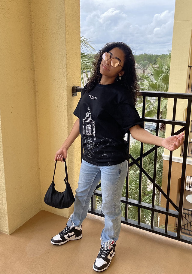 Church Reflection Black Tee