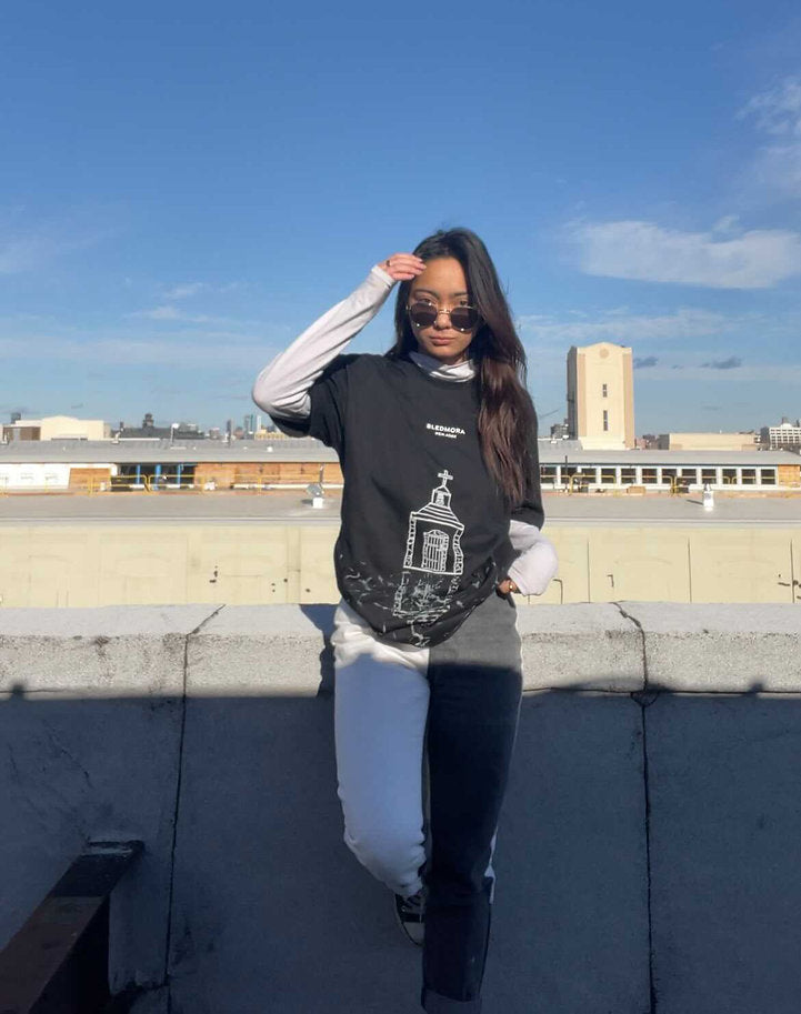 Church Reflection Black Tee