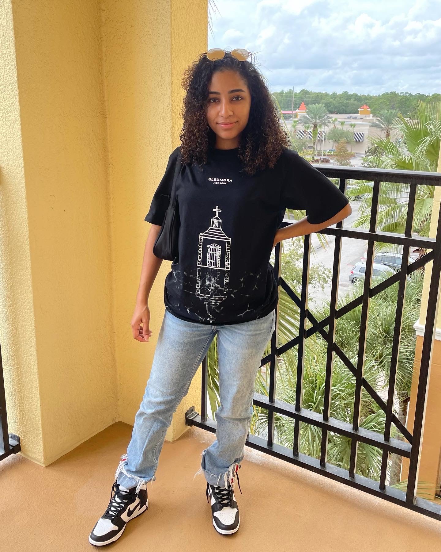 Church Reflection Black Tee