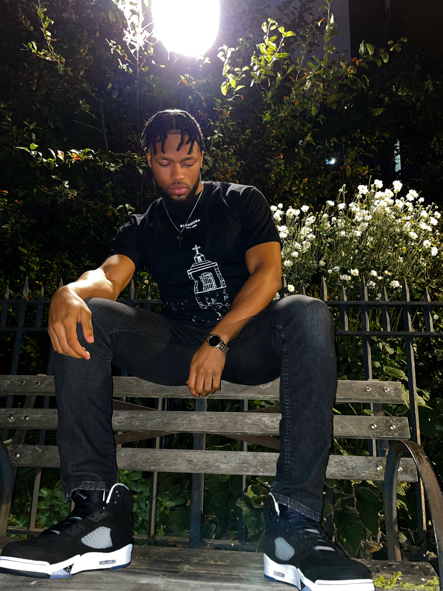 Church Reflection Black Tee