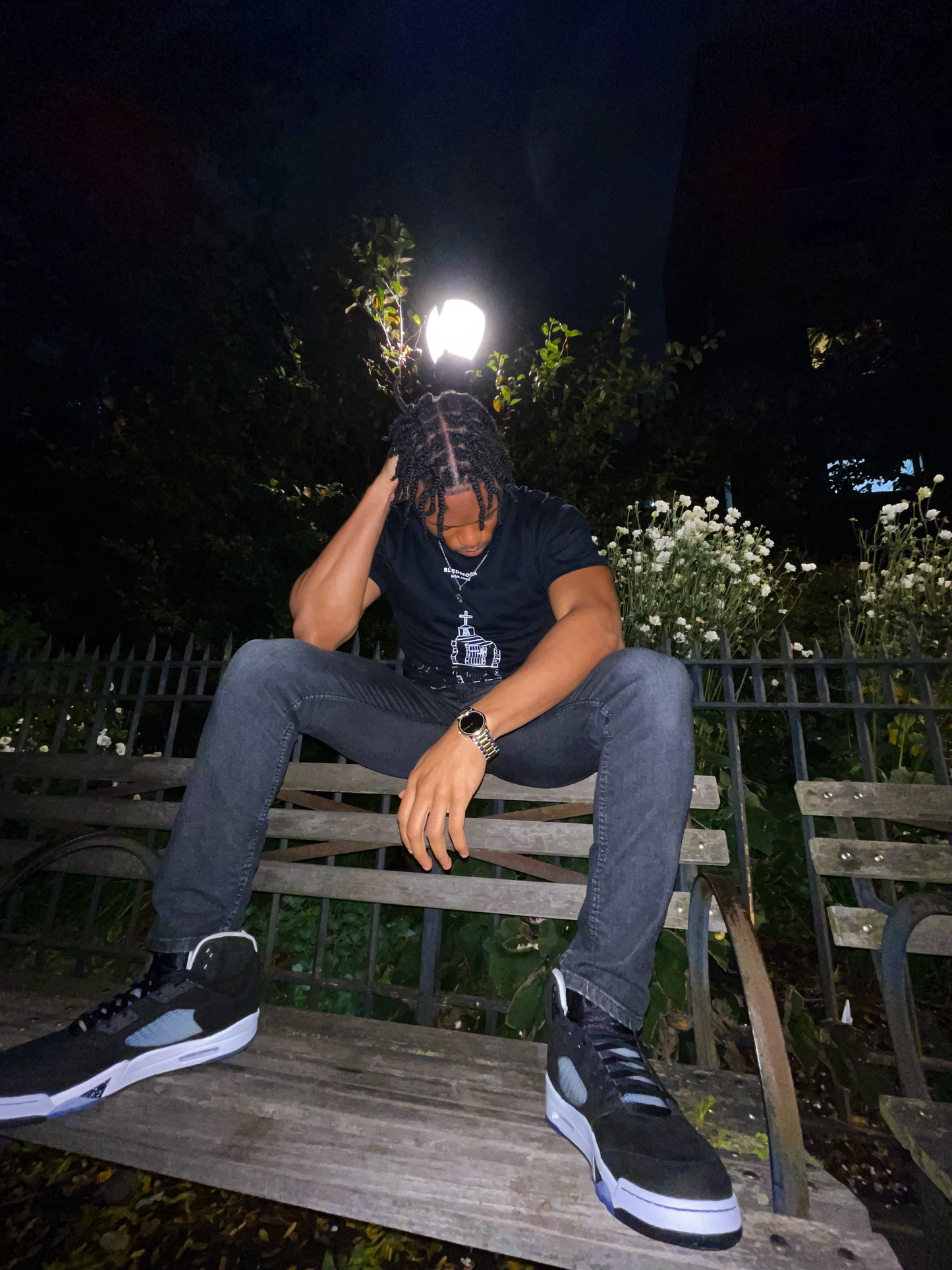 Church Reflection Black Tee