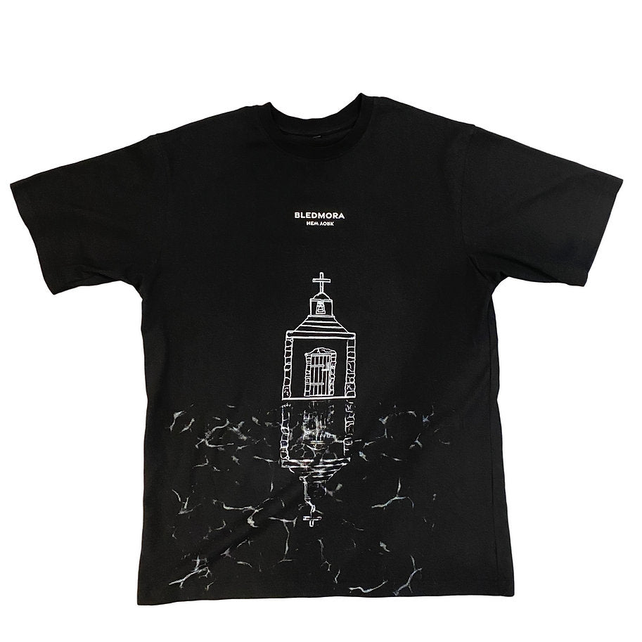 Church Reflection Black Tee