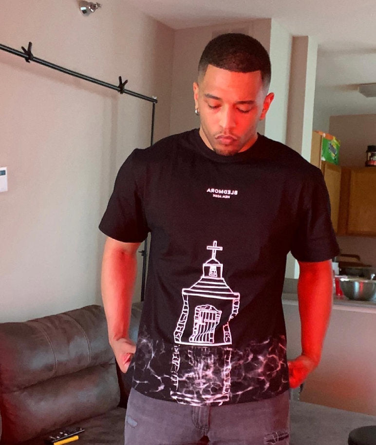 Church Reflection Black Tee